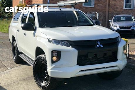 White 2021 Mitsubishi Triton Double Cab Pick Up GLX (4X4)
