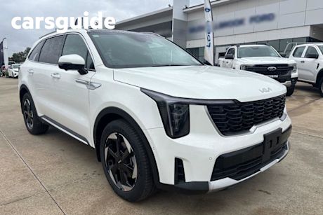 White 2025 Kia Sorento Wagon GT-Line HEV FWD