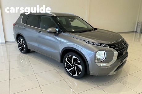 Grey 2022 Mitsubishi Outlander Wagon Phev Exceed 5+2 Seat (awd)