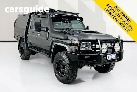 Grey 2020 Toyota Landcruiser Double Cab Chassis GXL (4X4)