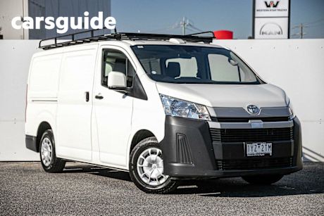 White 2023 Toyota Hiace Van LWB (4 Door Option)