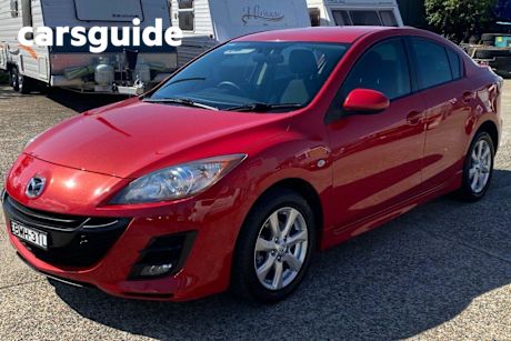 Red 2009 Mazda 3 Sedan Maxx Sport
