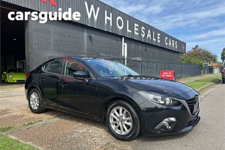 Black 2015 Mazda 3 Sedan Maxx