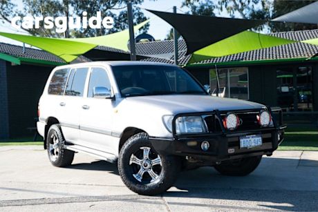 Silver 2002 Toyota Landcruiser Wagon GXL (4X4)