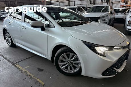 White 2024 Toyota Corolla Hatchback Ascent Sport + Convenience PK