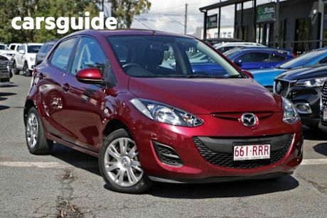 Red 2011 Mazda 2 Hatchback NEO