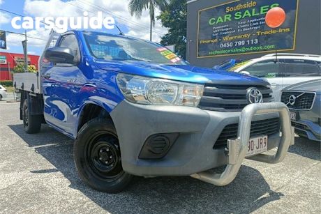 Blue 2016 Toyota Hilux Cab Chassis Workmate