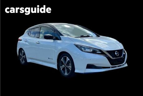 White 2019 Nissan Leaf Hatchback E+