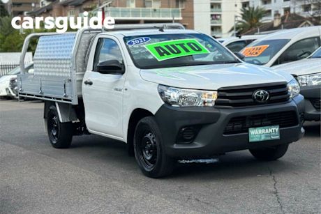 White 2021 Toyota Hilux Cab Chassis Workmate