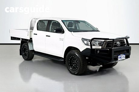 White 2022 Toyota Hilux Cab Chassis SR (4X4)