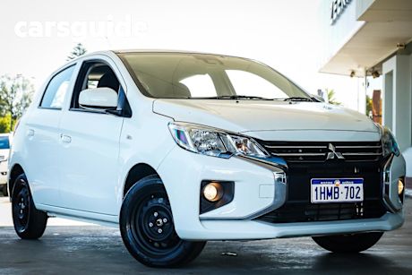 White 2021 Mitsubishi Mirage Hatchback ES
