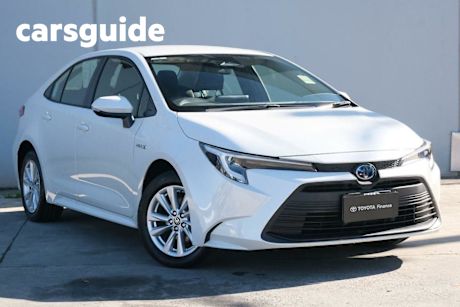 White 2023 Toyota Corolla Sedan Ascent Sport + Conv PK Hybrid