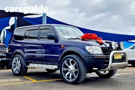 Blue 1998 Toyota Landcruiser Prado Wagon RV (4X4)