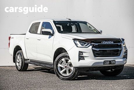 White 2023 Isuzu D-MAX Ute Tray LS-M Crew Cab
