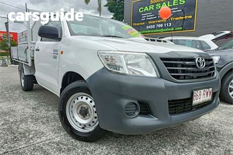 White 2011 Toyota Hilux Cab Chassis Workmate
