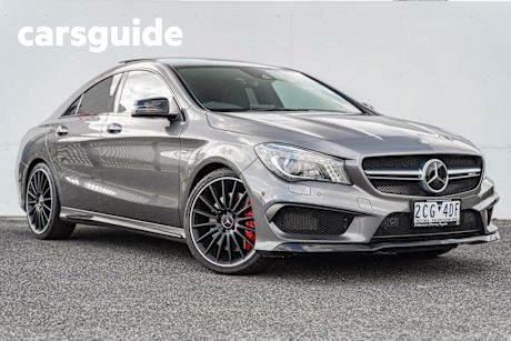 Grey 2015 Mercedes-Benz CLA45 Coupe AMG