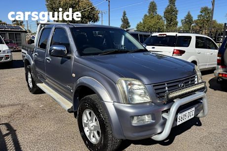 Silver 2003 Holden Rodeo Crew Cab Pickup LT