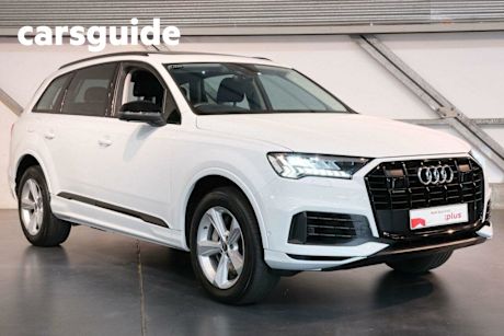 White 2020 Audi Q7 Wagon 45 TDI Quattro Mhev