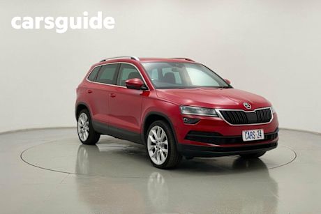 Red 2018 Skoda Karoq Wagon 1.5 TSI