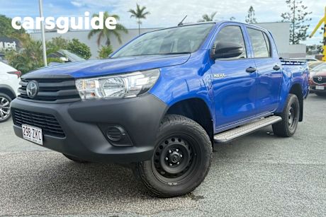 Blue 2019 Toyota Hilux Double Cab Pick Up Workmate HI-Rider