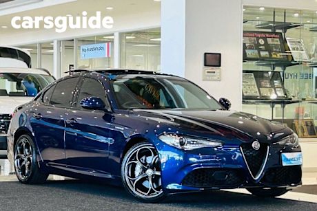 Blue 2019 Alfa Romeo Giulia Sedan Veloce
