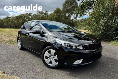 Black 2018 Kia Cerato Hatchback S