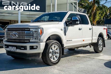 White 2017 Ford F350 Ute Tray Platinum