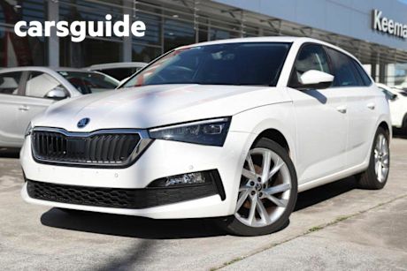 White 2022 Skoda Scala Hatchback Signature 110TSI