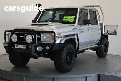 Silver 2021 Toyota Landcruiser 70 Series Double Cab Chassis GXL