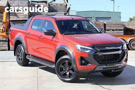 Orange 2024 Isuzu D-MAX Crew Cab Utility X-Terrain (4X4)