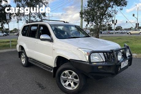 White 2004 Toyota Landcruiser Prado Wagon GXL (4X4)