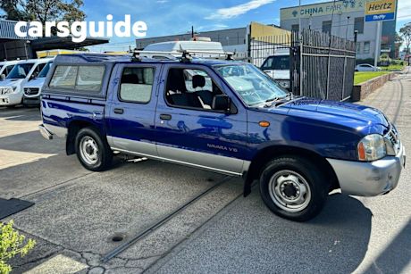 Blue 2002 Nissan Navara Dual Cab Pick-up DX