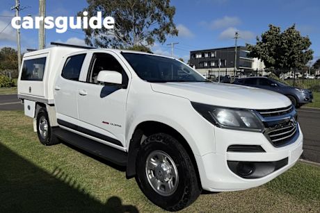 White 2018 Holden Colorado Crew Cab Chassis LS (4X4) (5YR)
