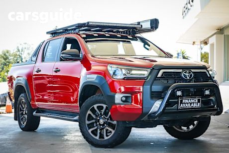 Red 2021 Toyota Hilux Double Cab Pick Up Rogue (4X4)