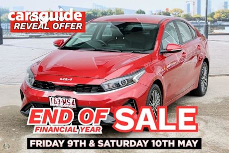 Red 2022 Kia Cerato Sedan Sport+