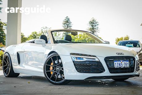 White 2015 Audi R8 Convertible Spyder 4.2 FSI Quattro