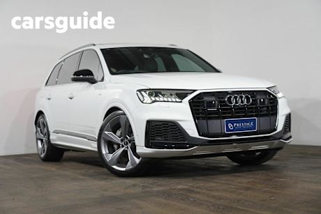 White 2021 Audi Q7 Wagon 50 TDI Quattro S Line Mhev