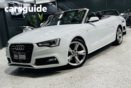 White 2014 Audi A5 Cabriolet 2.0 Tfsi Quattro