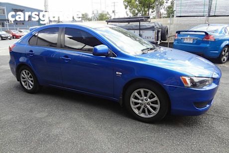 Blue 2010 Mitsubishi Lancer Hatchback SX Sportback