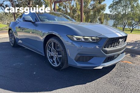 Blue 2024 Ford Mustang Fastback Ecoboost