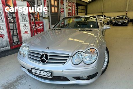 Silver 2003 Mercedes-Benz SL55 Convertible AMG