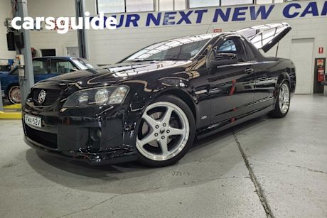 Black 2009 Holden Commodore Utility SS