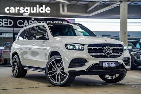 White 2020 Mercedes-Benz GLS Wagon 450 4Matic (hybrid)