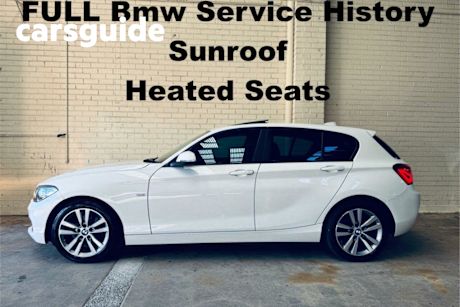 White 2015 BMW 120I Hatchback Urbanline