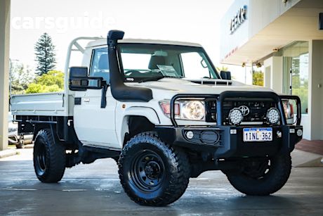 White 2021 Toyota Landcruiser 70 Series Cab Chassis Workmate