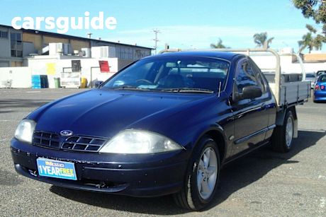 Blue 2002 Ford Falcon Utility XL