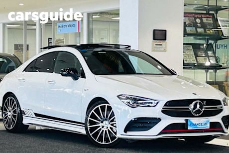 White 2020 Mercedes-Benz CLA35 Coupe 4Matic