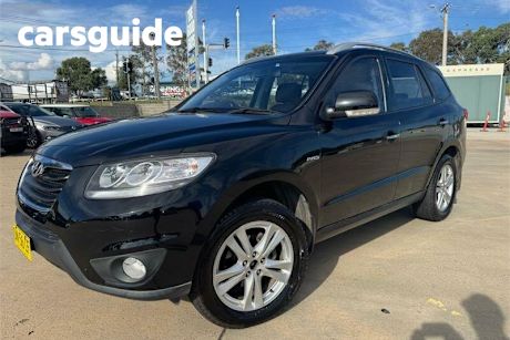 Black 2010 Hyundai Santa FE Wagon Highlander Crdi (4X4)