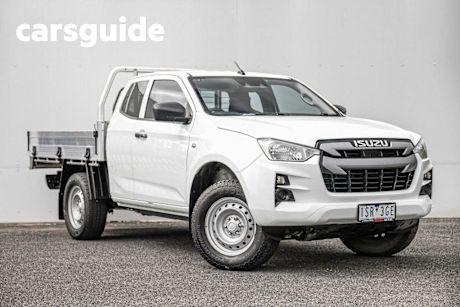 White 2020 Isuzu D-MAX Space Cab Chassis SX (4X4)
