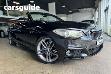 Black 2017 BMW 230I Convertible M-Sport